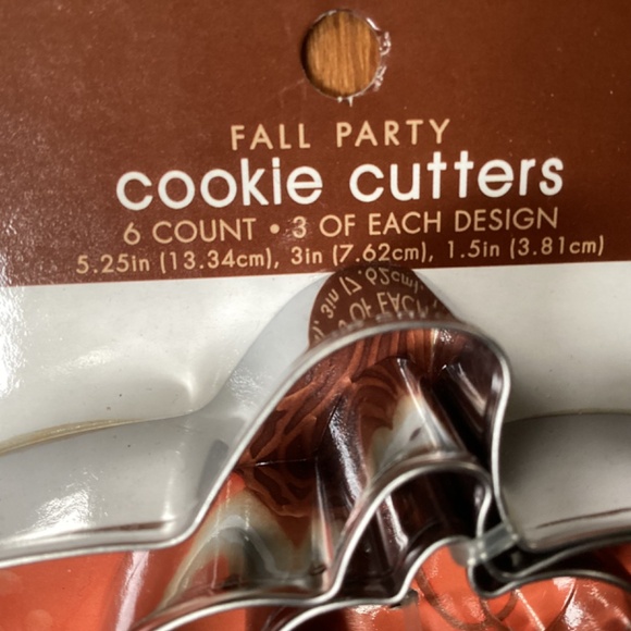 Fall Party Cookie Cutters 2 packs New with tag - Picture 6 of 11